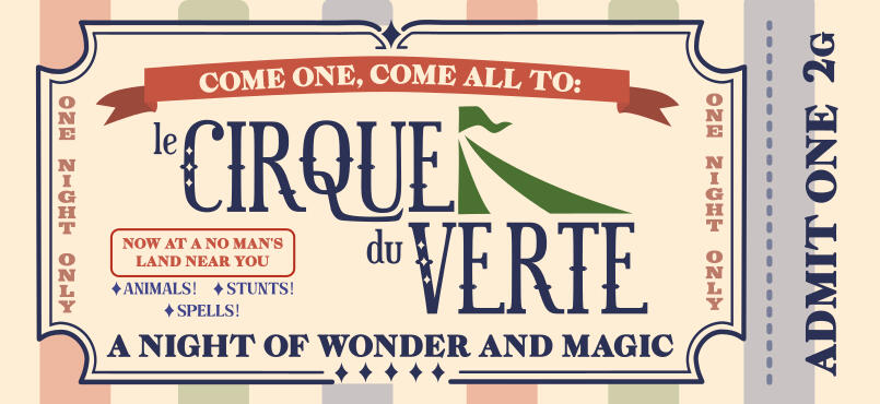 "Cirque du Verte" Fake Ticket